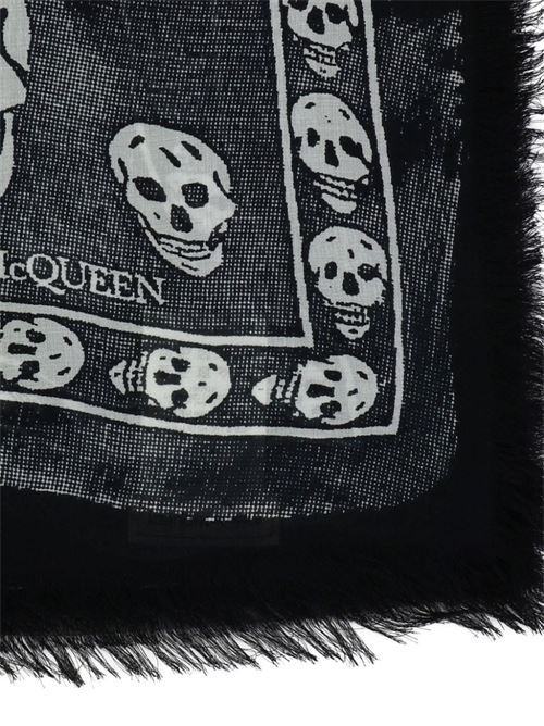 Foulard con stampa ALEXANDER MCQUEEN | 7924394418Q1077